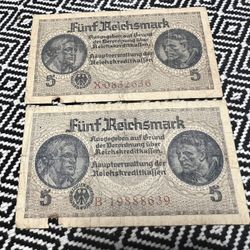 GERMANY  5 Reichsmark Banknote 