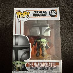 Star Wars Mandalorian with Grogu Pop