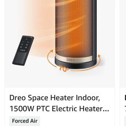 Dreo Space Heater Indoor, 1500W PTC Electric Heater...