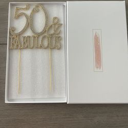 Cake Topper #50&Fabulous 