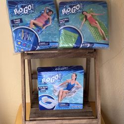 Three Bestway H2O Go Pool Loungers