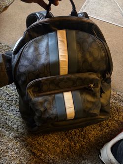 Coach Signature Backpack with Varsity Stripe