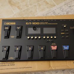 Boss GT-100 Multi-Effects Processor Pedal Guitar Board 