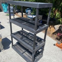 4 Pier Plastic Shelf Shelving