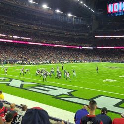 Houston Texans Tampa Bay Bucs MNF Lower Level Front Seat