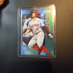 2020 Bowman Platinum (Green Parallel) Nick Senzel Serial# 35/299