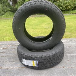 2 brand new 245/65R17 goodyear wrangler tires 