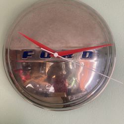 Ford Hubcap Clock - Great Gift For A Car Guy
