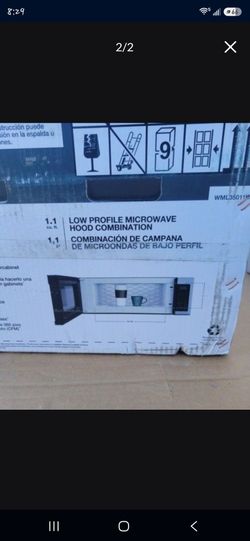 12" microwave whirlpool new Available now