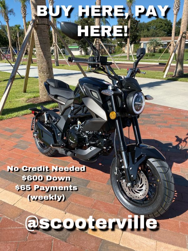 2020 Black Wolf 125cc Mini Motorcycle . Only 2199 for 