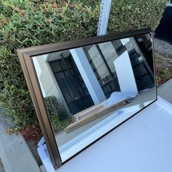 48 x 30 Beveled Bathroom Wall Mirror Metal Frame 48x30