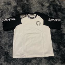 Chrome Hearts x Comme des Garcons White/Black Raglan Graphic T-Shirt XL