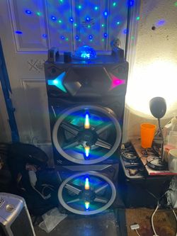 Nutek rechargeable bluetooth speaker, radio, PA system