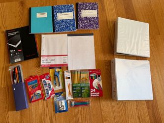 Bundle lot of new school supplies
