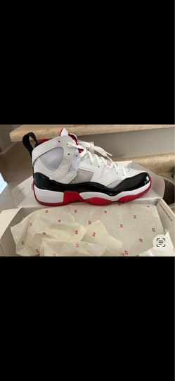 Jordan Jumpman Two Trey White/Black/Gym Red Size 10 – Like New w/ Original Box