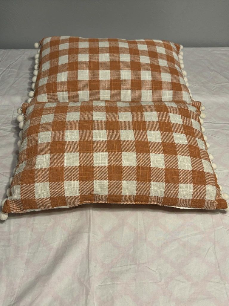 Decorative Throw Pillows Red & White Checkered Cute For Christmas Decor ππππ