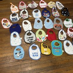Lot of 31- Baby bibs - Used