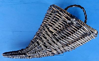 Fall Autumn Home Decorative Wicker Cornucopia