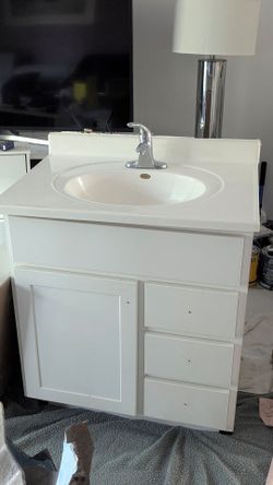 Bathroom vanity with sink