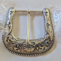 3 pc. Silver Cowgirl Belt Buckle