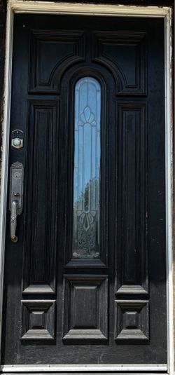 Beautiful Black Exterior Front Door 36” × 80” – $500