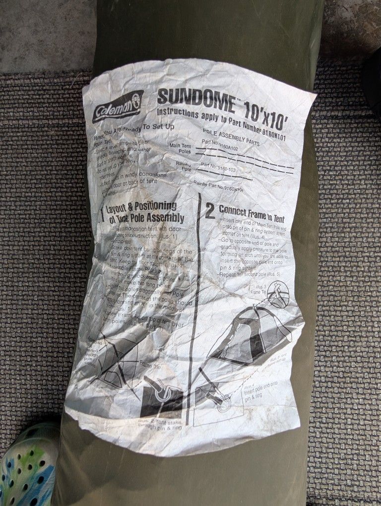 Coleman 10x10 Sundome Tent