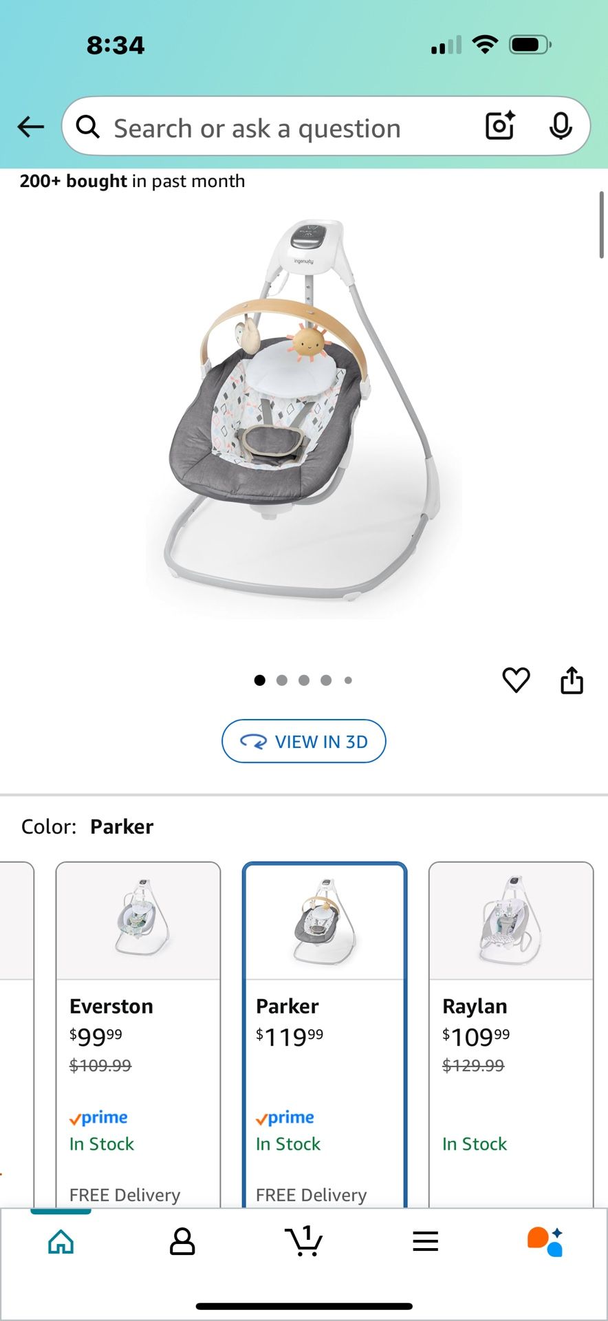 New Baby Swing