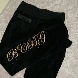bcbg womens flared velvet sweats