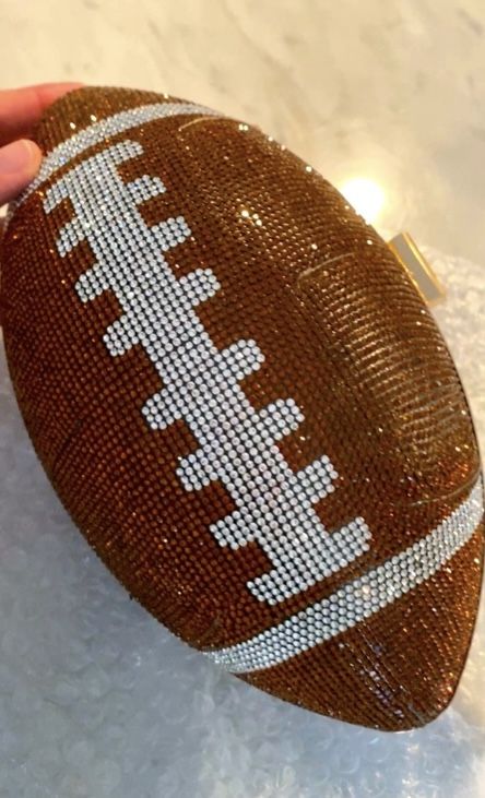 BNWT Le Miel Rhinestone Football Crossbody/Clutch