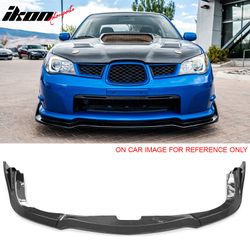 Fits 2006-2007 Subaru Impreza WRX CS2 Style Front Bumper Lip Carbon Fiber Print 3PCS