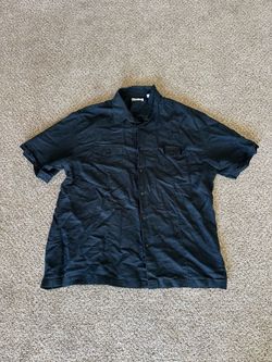 Café Luna Mens Shirt Size XL  Short Sleeve Black