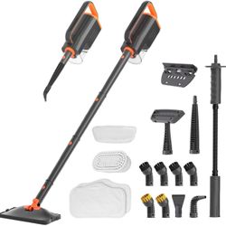 Steam Mop Cleaner with Detachable Handheld Steamer, 20 in 1 Wired Steam Cleaner Grout Tiles Carpet