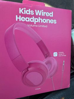 Kids wired headphones