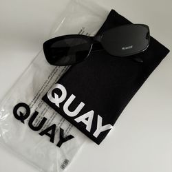 Quay Sunglasses - Black Polarized - New