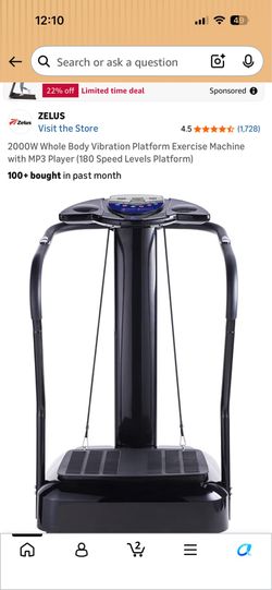 Whole Body Vibration Platform Exercise Machine