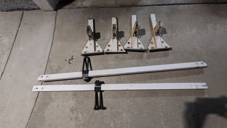 Heavy duty 2 bar ladder roof rack