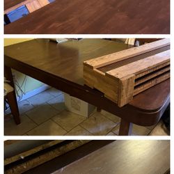Wood Table With Extensions