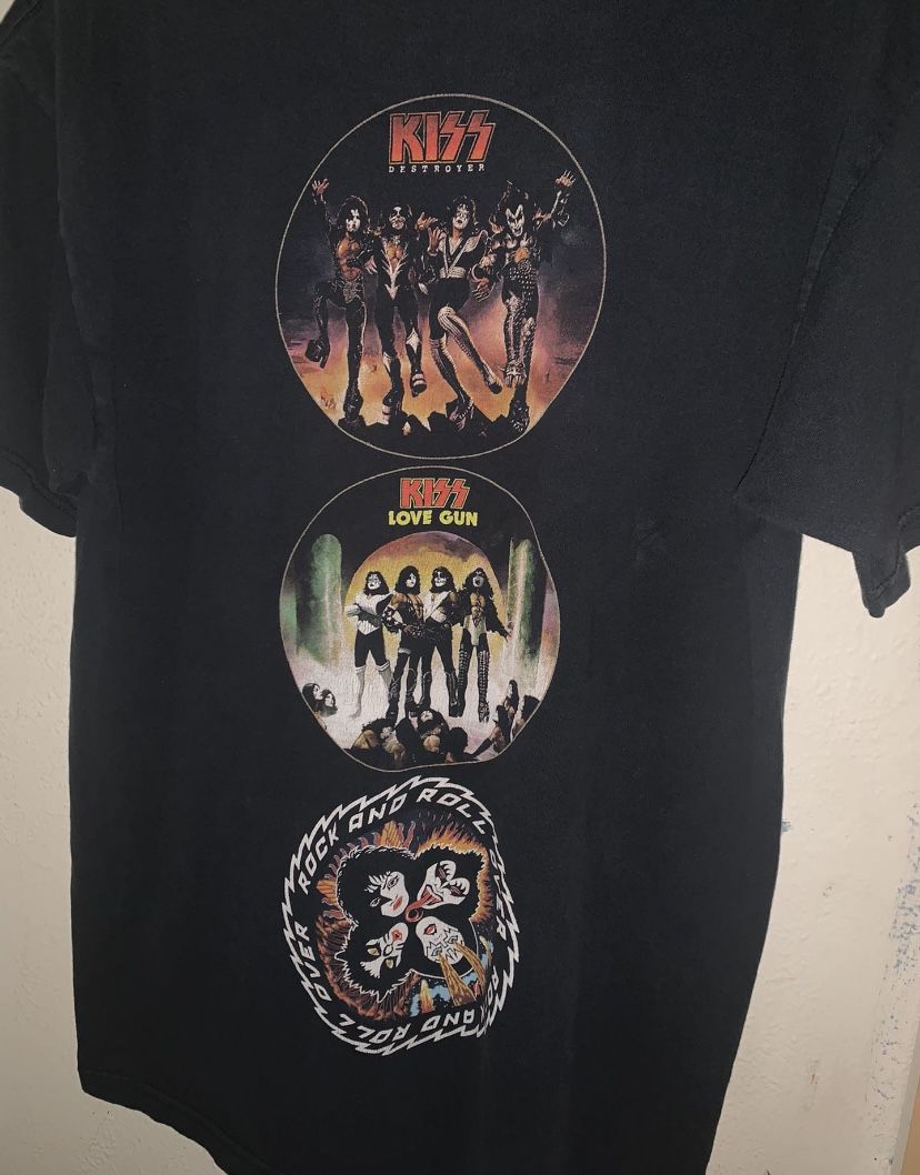 Vintage Kiss Band Tee 2000s Double Sided Print