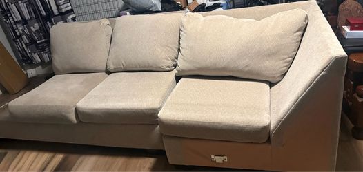 Beige sofa