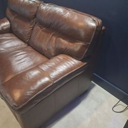 Set Of 2 Seater And 3 seater Leather Sofa 