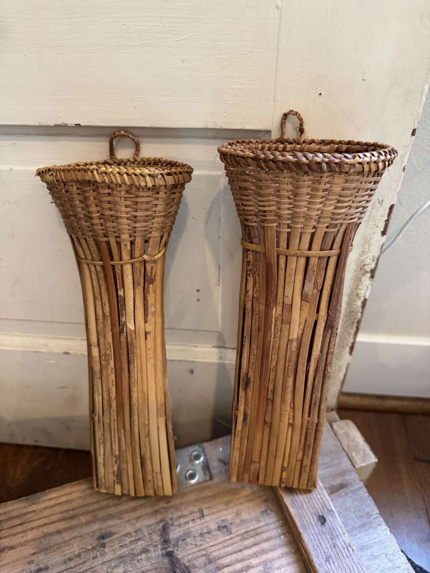 Vintage Bamboo Woven Hanging Sheath Set