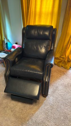 Dark navy leather