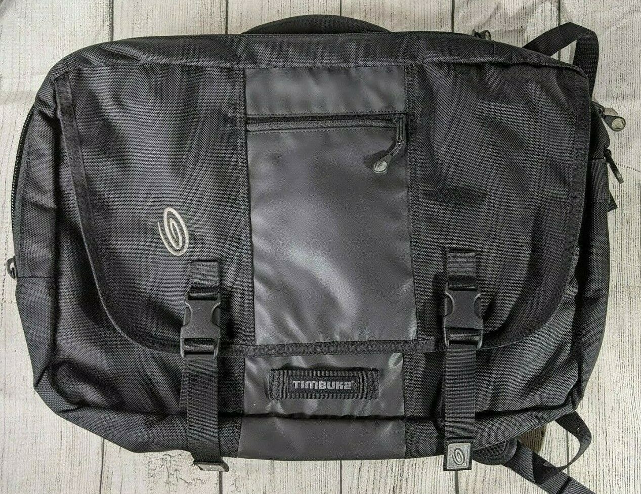 Timbuk2 Black Breakout Backpack / Briefcase / Messenger Bag Hybrid Convertible Padded Laptop Compartment