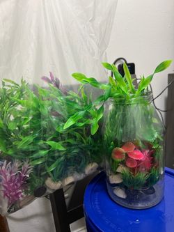 Fish tank fake plant