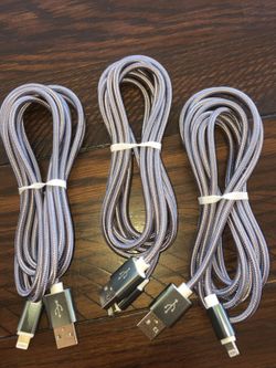 Grey iPhone chargers brand new