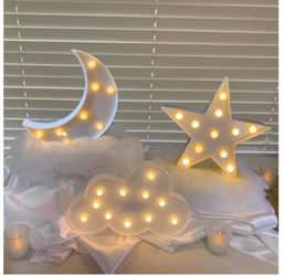LED decorative Moon, Star and Cloud