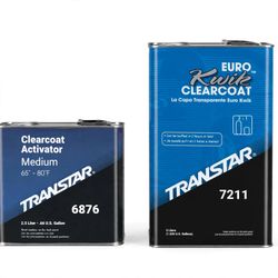 Transtar Euro Kwik Urethane Clear Coat 7211 & 6856 Medium Activator Kit