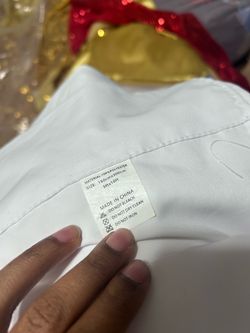 White back drop curtains
