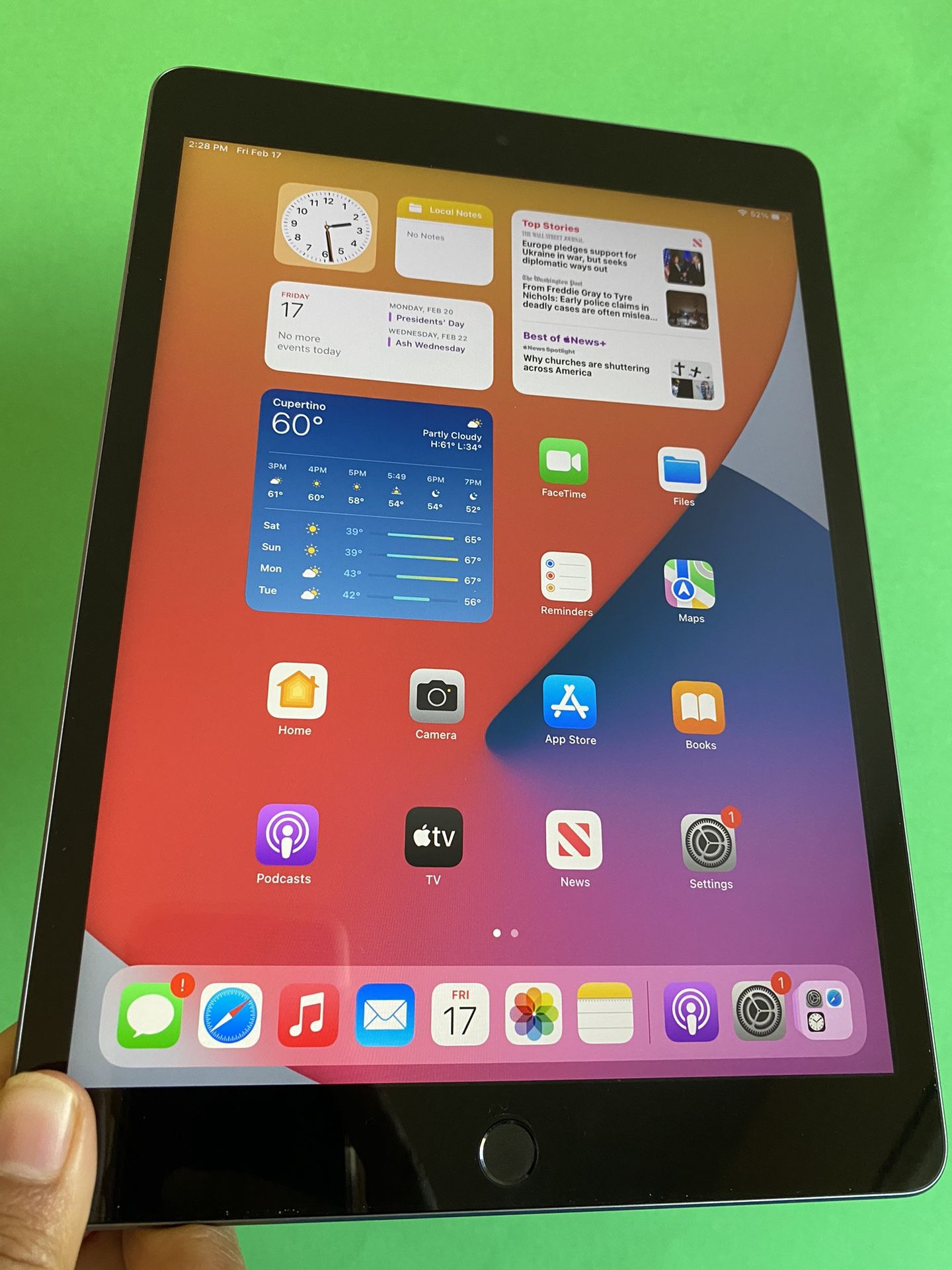 Apple IPad 9th Generation (10.2” Retina /Touch ID /Latest IOS 16