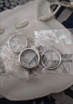 Dallas Cowboys 3 Silver Rings